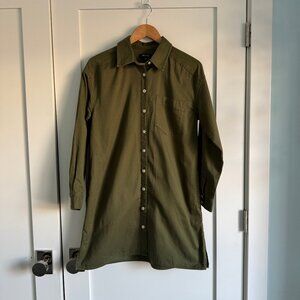 Madewell Cotton Olive green mini dress Size S